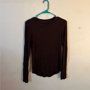 Hold tight long sleeve shirt in espresso